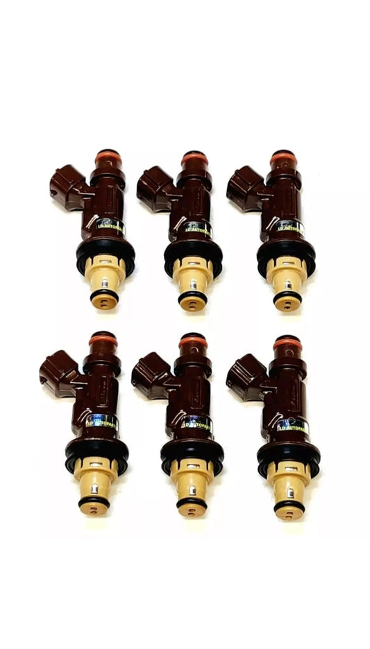 Set of 6 OEM Toyota 23250-62040 / 23209-62040 fuel injectors