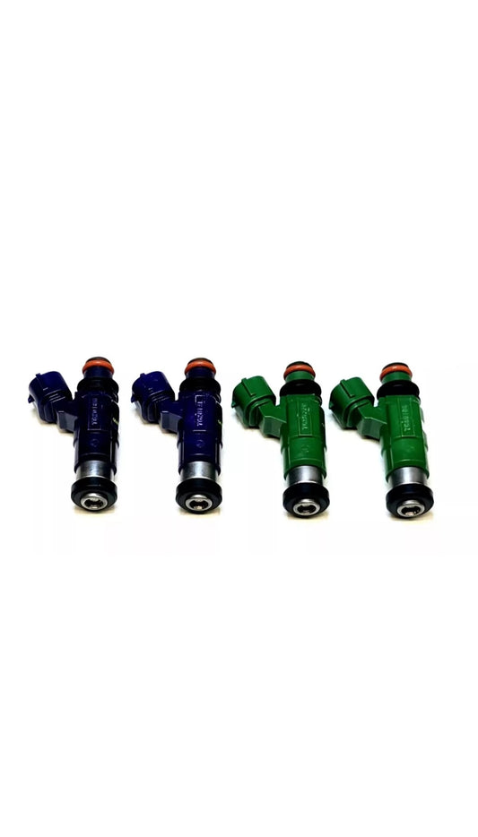 Set of 4 OEM Nikki INP-782 / FSJ3-13-250 / INP-783 / FSJ2-13-250 fuel injectors