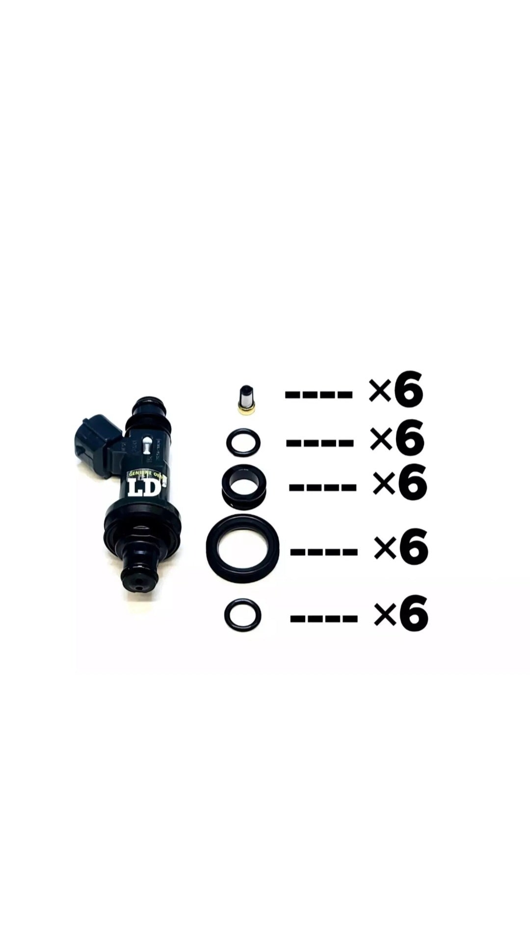 Injector repair kit for Denso 23250-0A010 / 23209-0A010