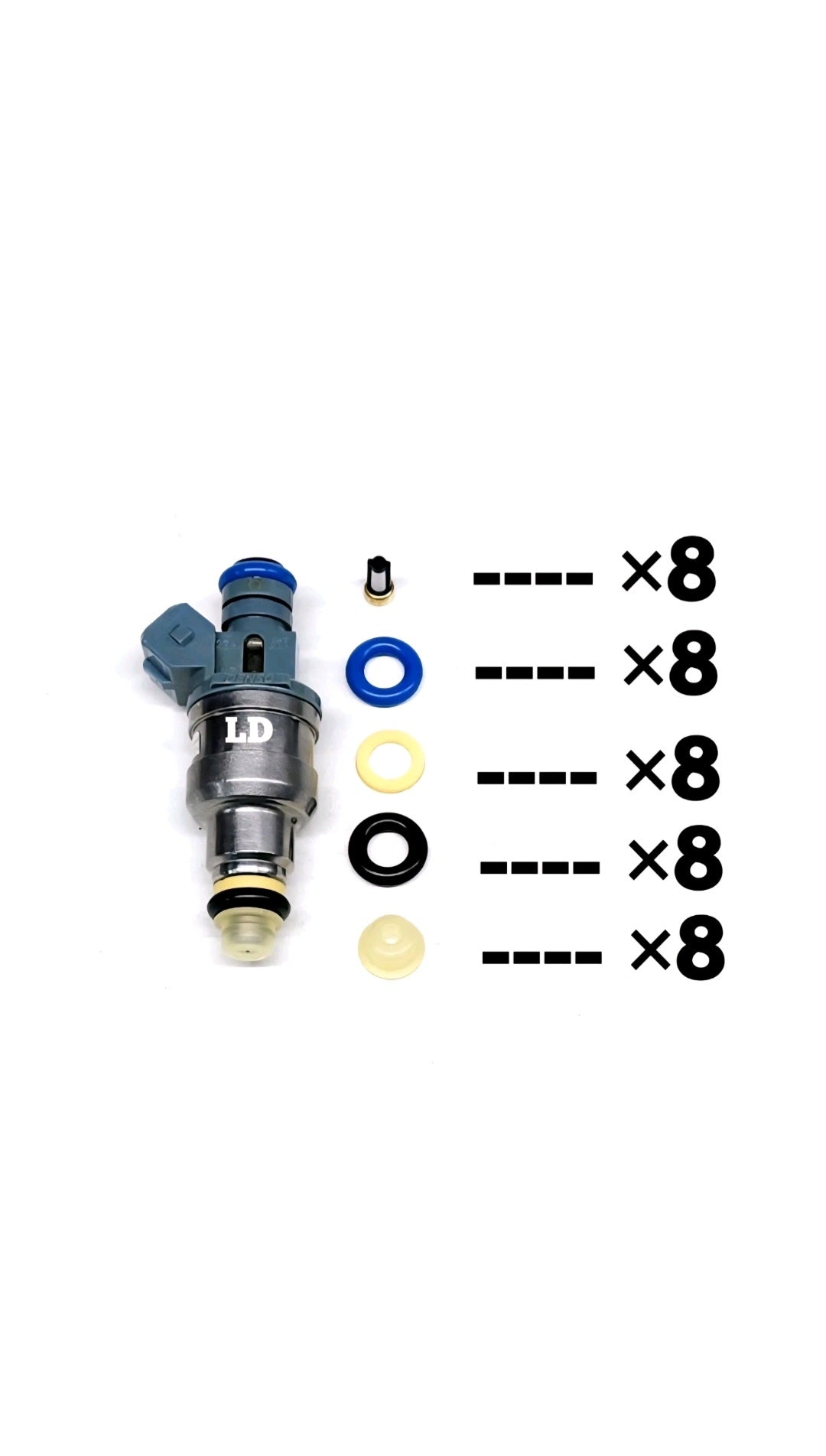 Injector repair kit for Denso F55E-A2E / 195500-2741