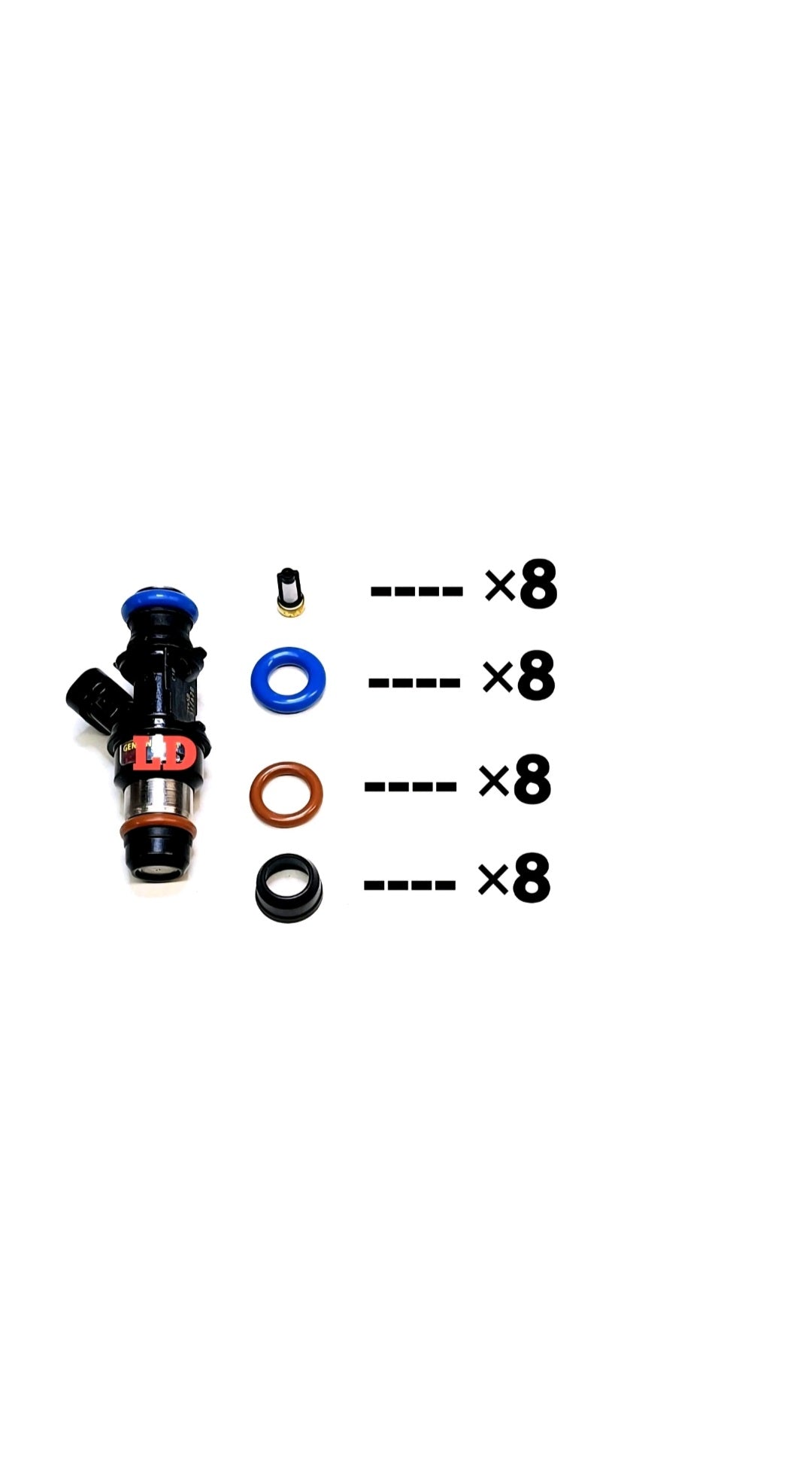 Injector repair kit for Delphi 25317628 / FJ10062 / 17113698