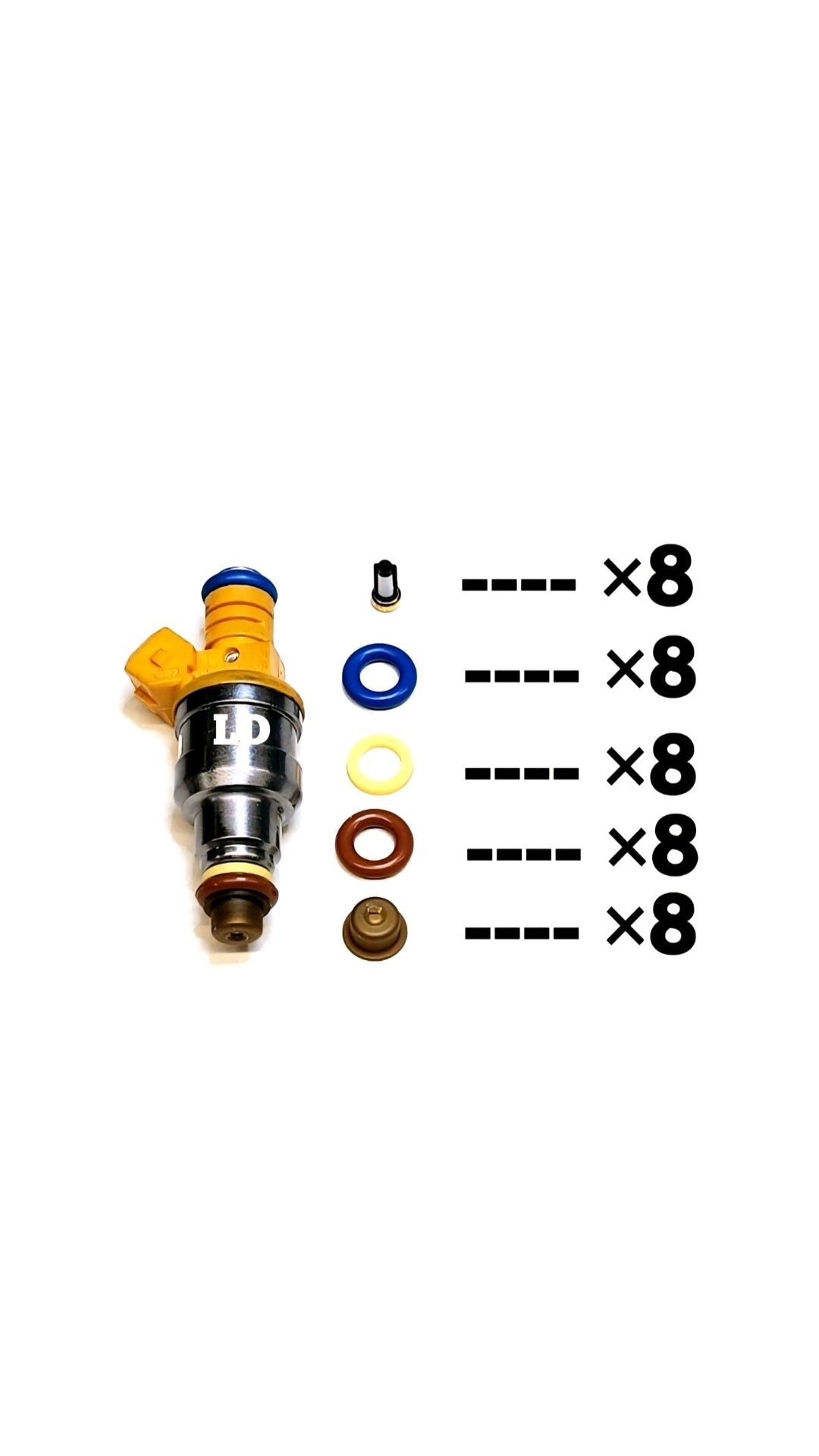 Injector repair kit for Bosch 0280150943 / F0TE-D5B