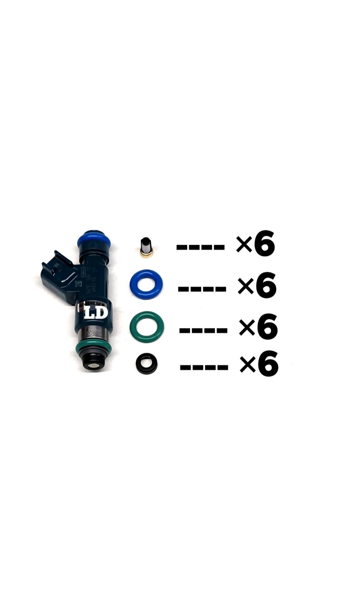 Injector repair kit for Denso 6R83-CB / 297500-0470