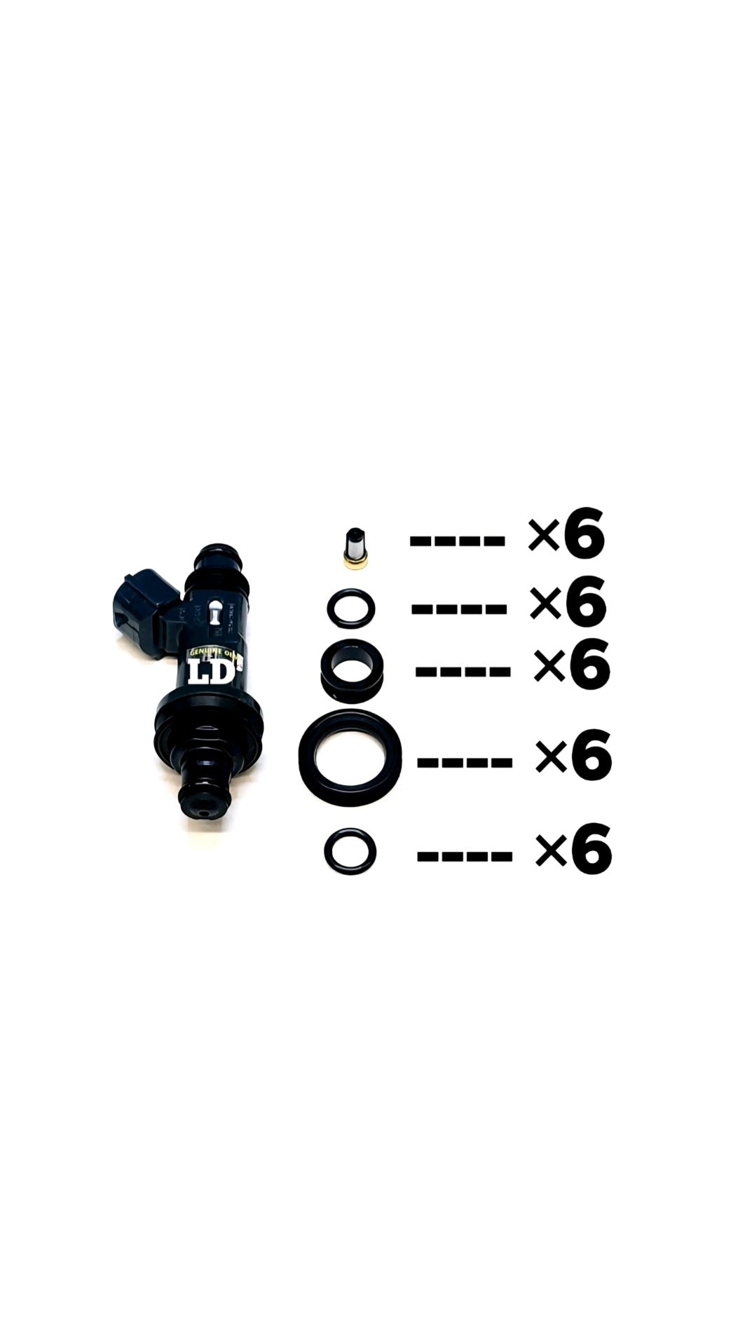 Injector repair kit for Denso 23250-20020 / 195500-3130