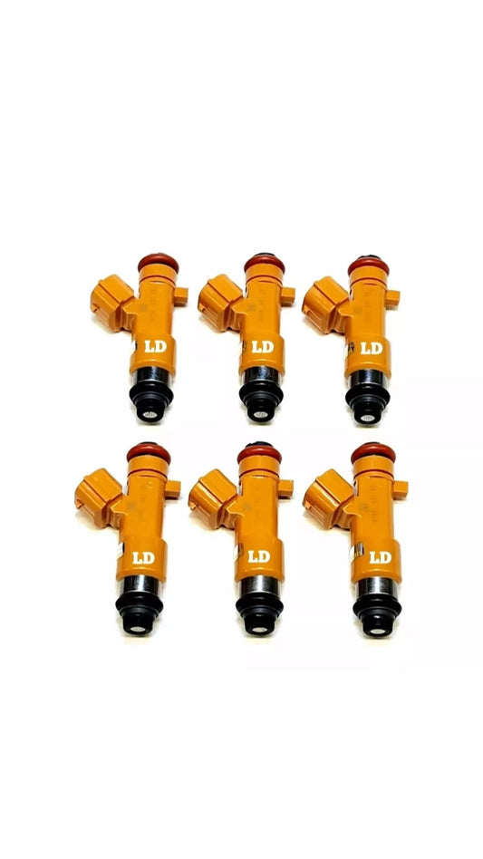 Set of 6 OEM Denso 195500-0950 / 16600-EY00A fuel injectors