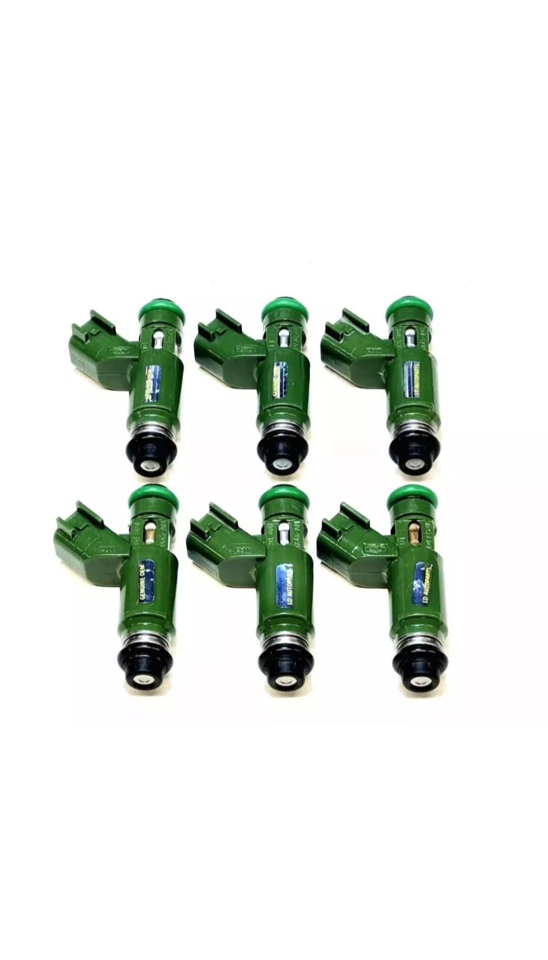 6 Genuine Denso 1X43-AB / 195500-4011 / C2S8062 fuel injectors