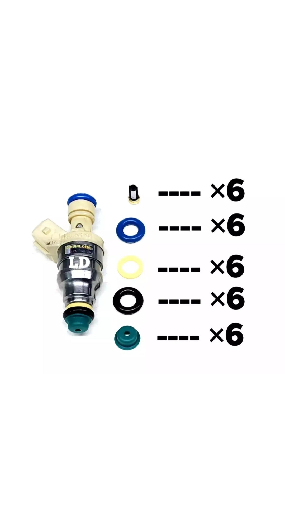 Injector repair kit for Bosch 0280155205 / 0000787023