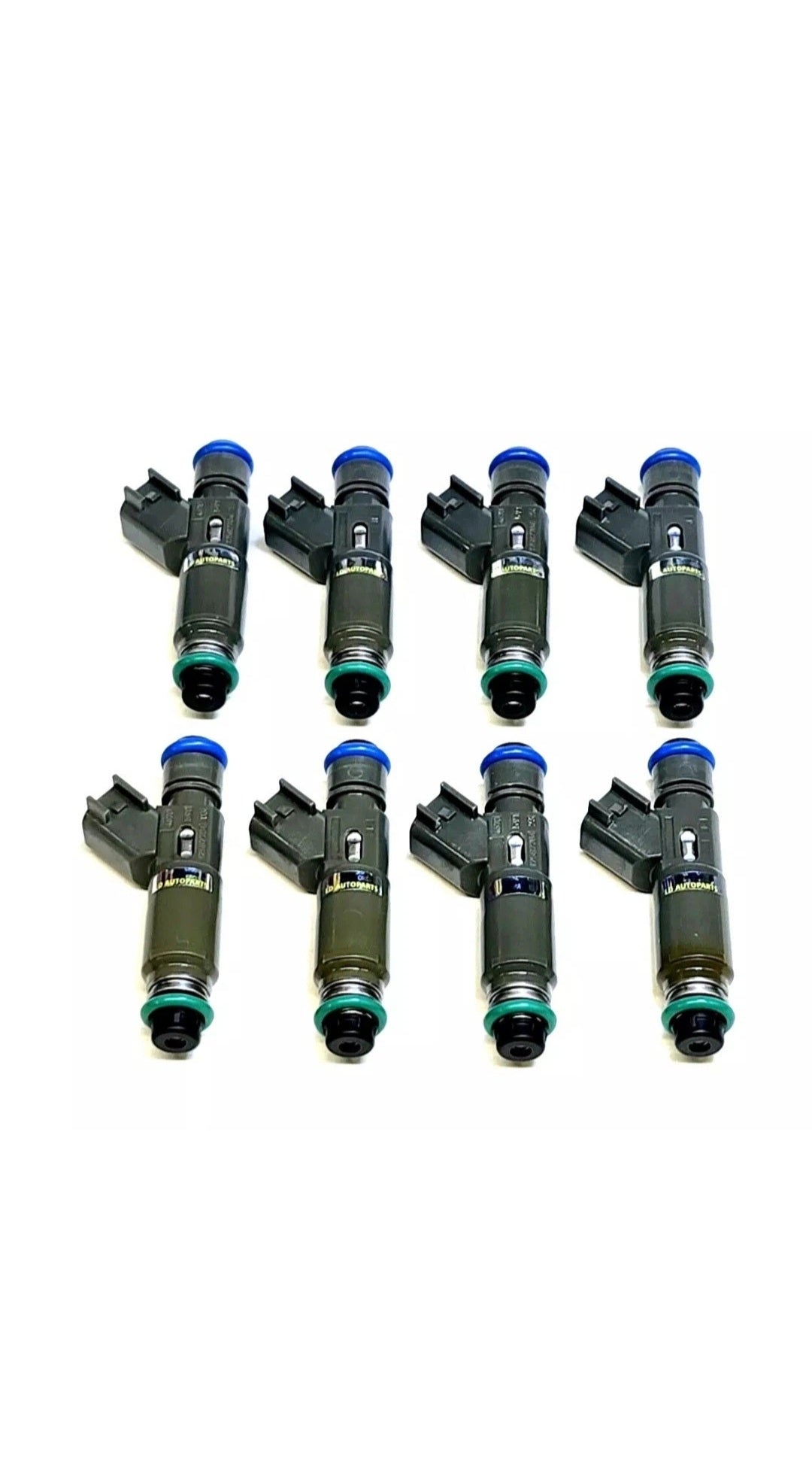 Set of 8 OEM Denso 12582704 / 195500-4670 12-hole fuel injectors