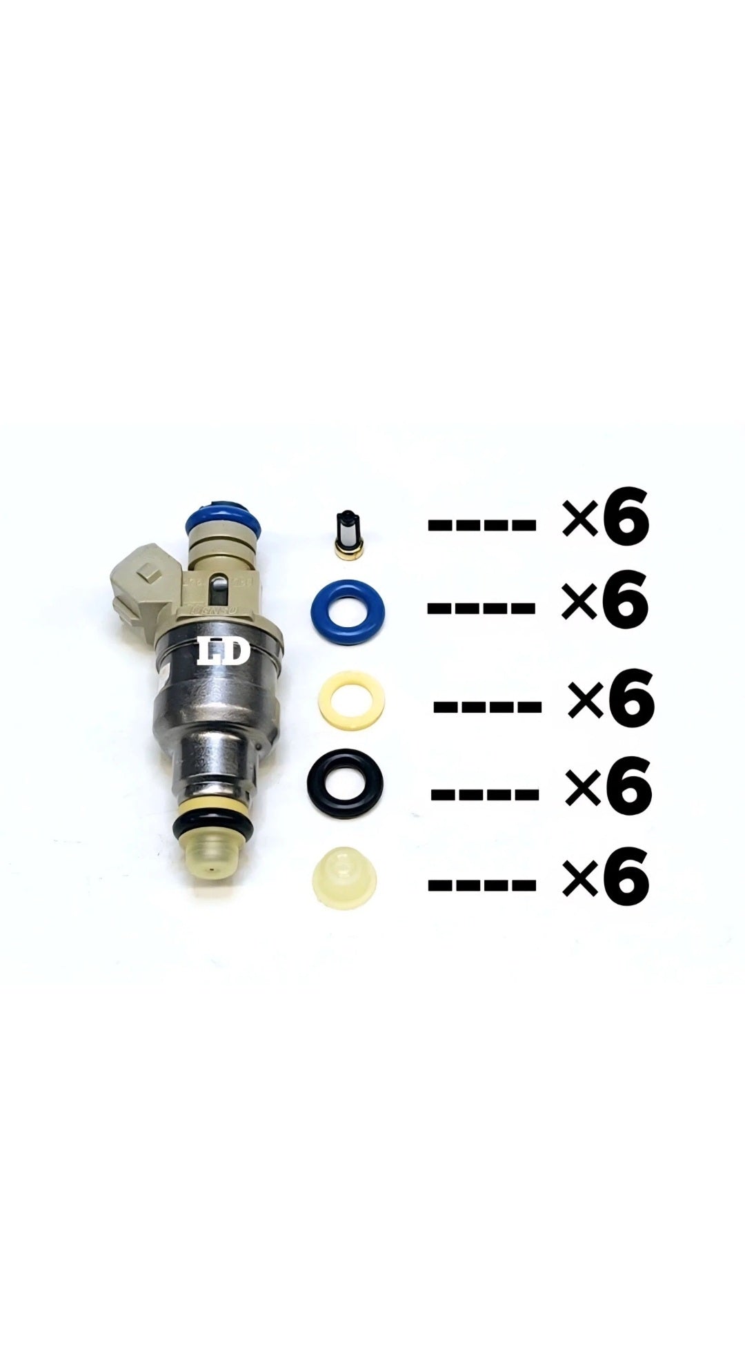 Injector repair for Denso F47E-A2F / 195500-2731 / 195500-2732 / CM-4782 "I6"