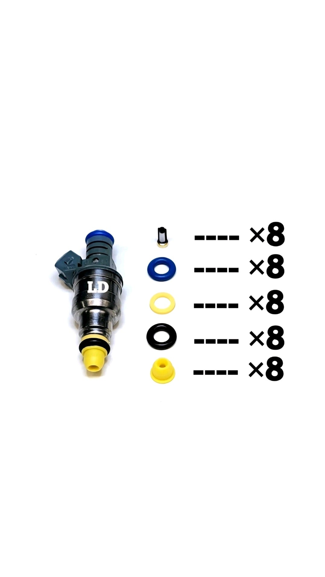 Injector repair kit for Bosch 0280150759 / E8TE-B1C