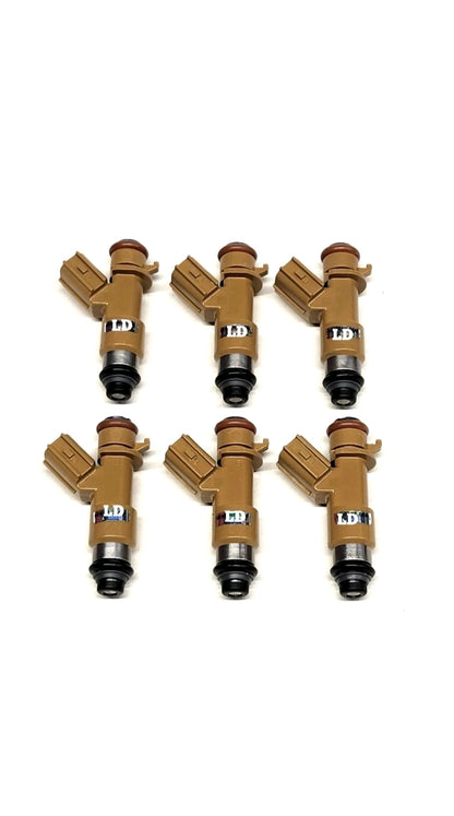 Set of 6 Remanufactured OEM Denso 16450-RCJ-A01 / 195500-0260 fuel injectors