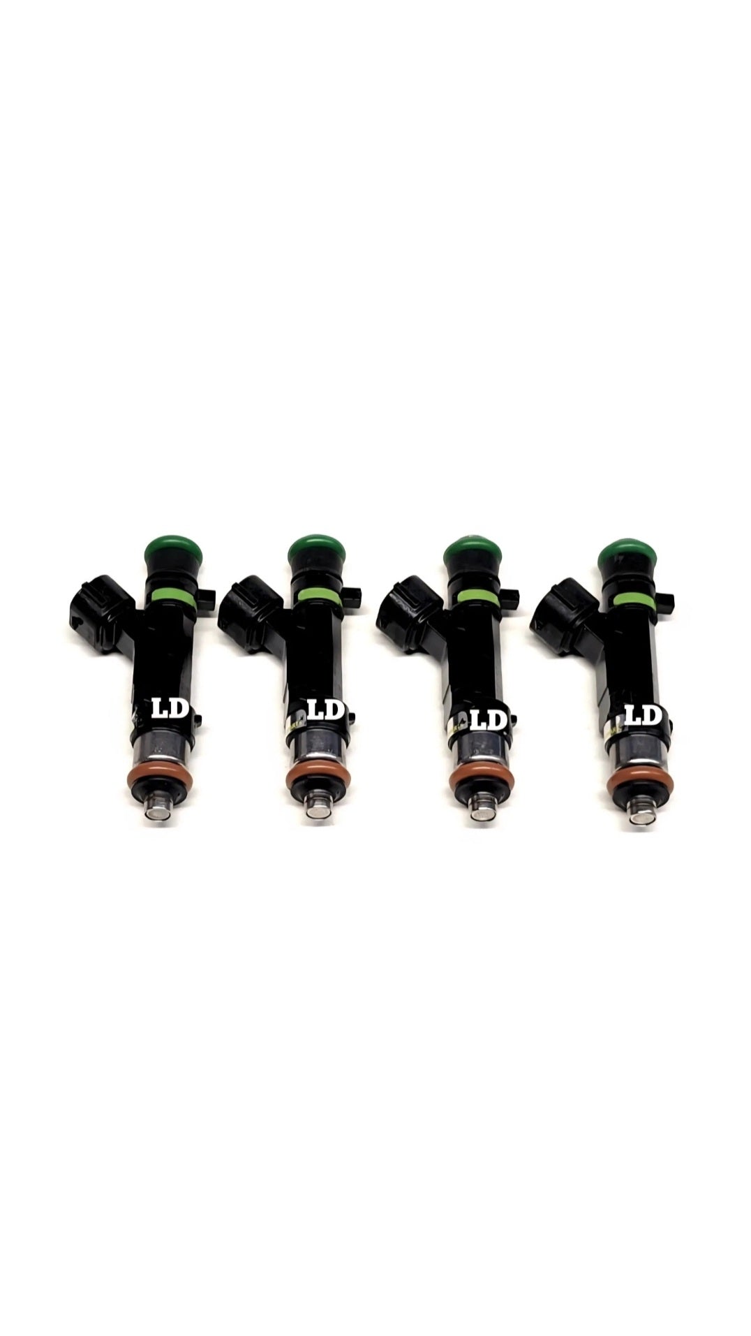 Set of 4 Remanufactured OEM Mitsubishi 1465A080 / EAT309 fuel injectors.