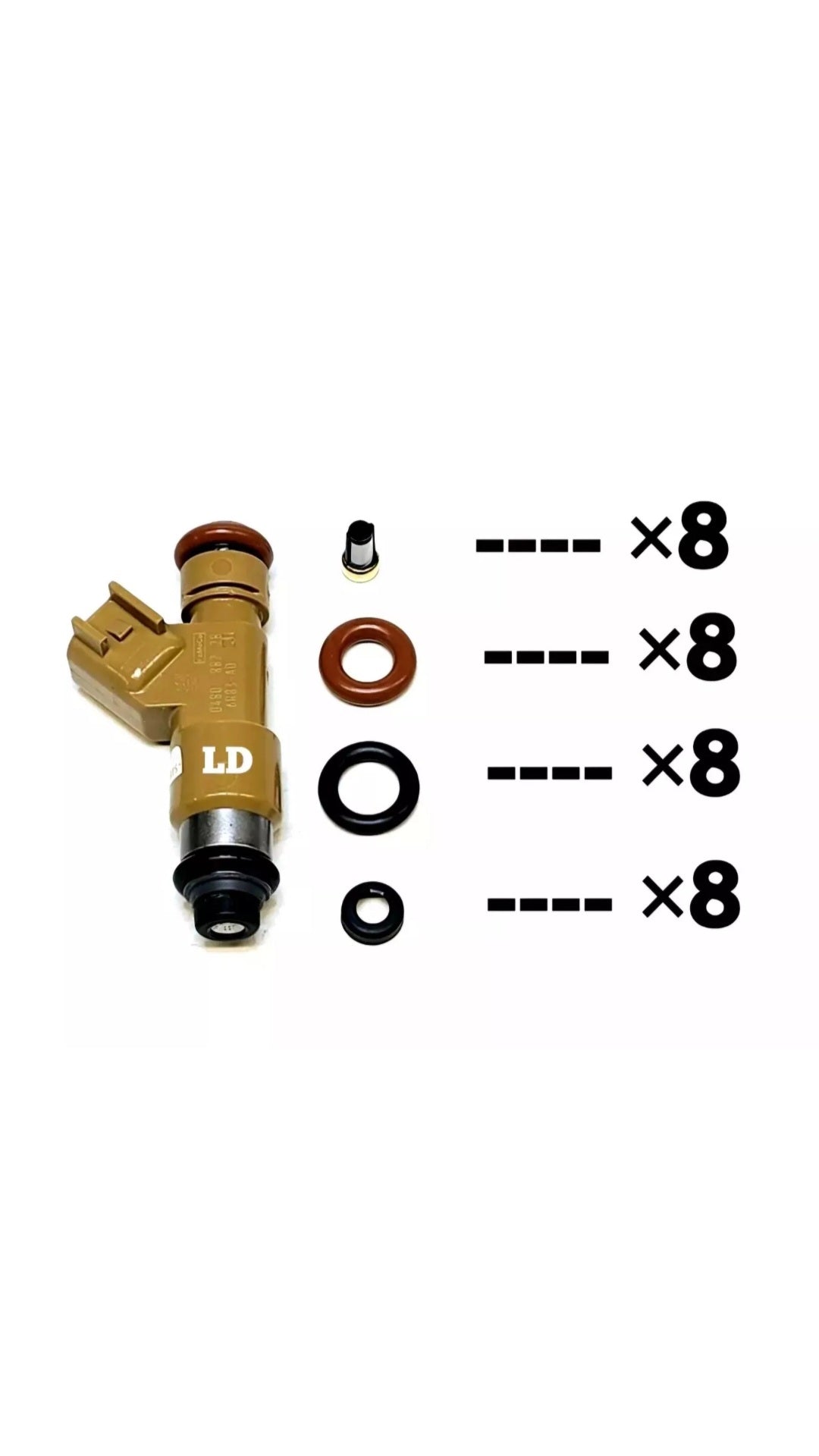 Injector repair kit for Denso 6R83-AD / 297500-0480