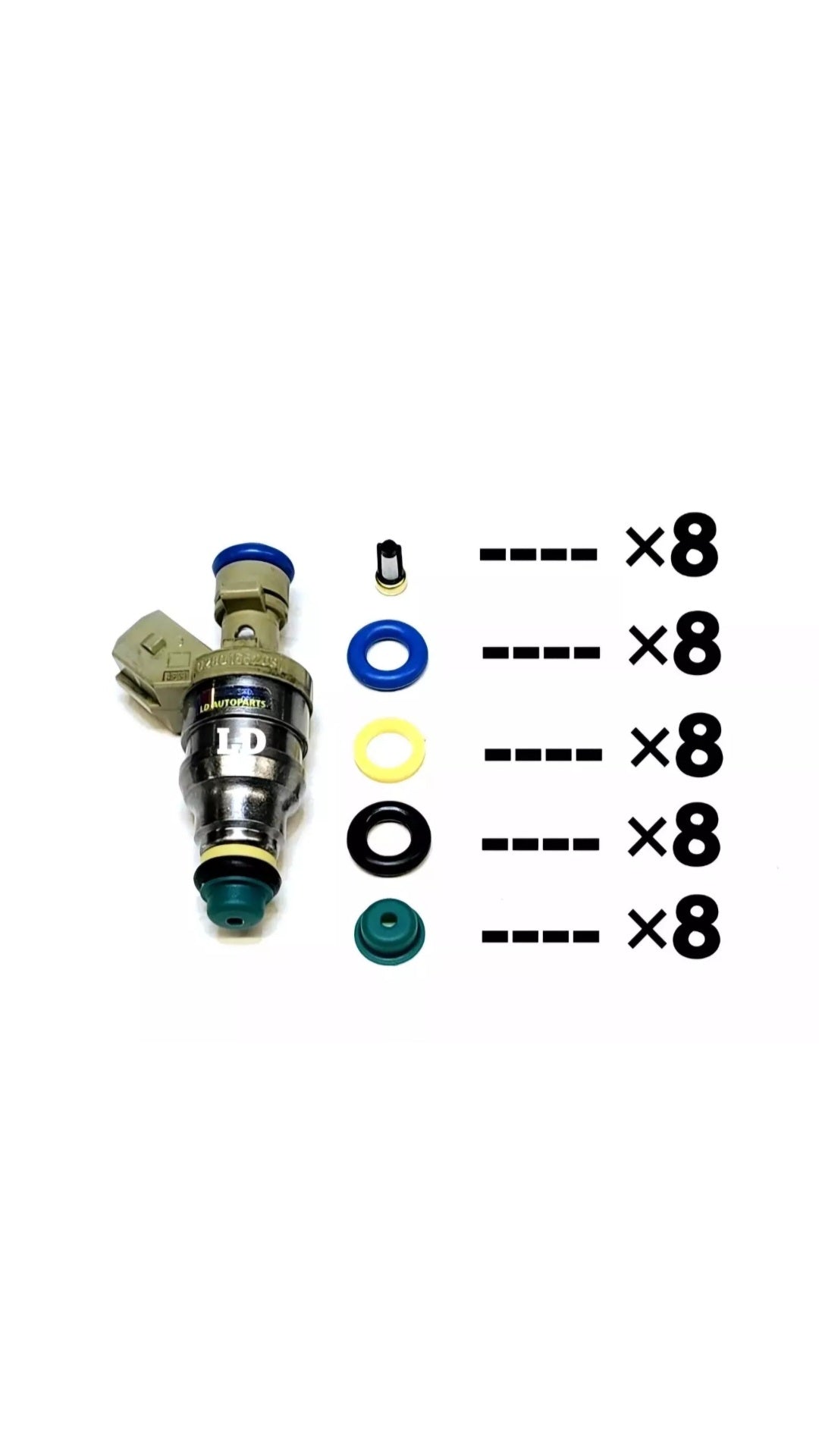 Injector repair kit for Bosch 0280155203 / 0000787123