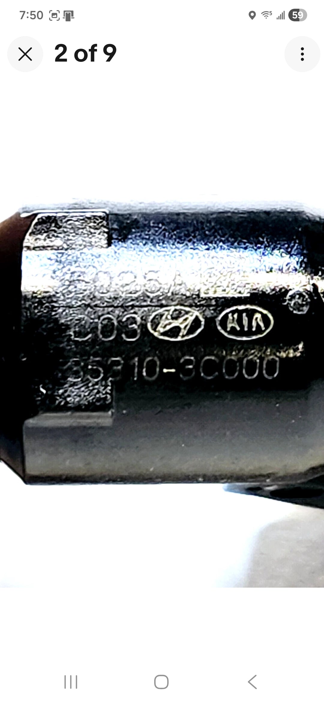 Set of 6 OEM Hyundai 35310-3C000 fuel injectors