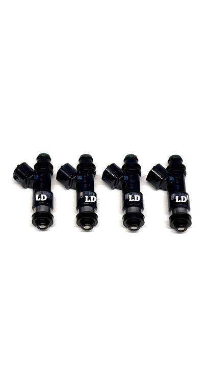 Set of 4 OEM Denso 16611-AA810 / 297500-1820 fuel injectors.