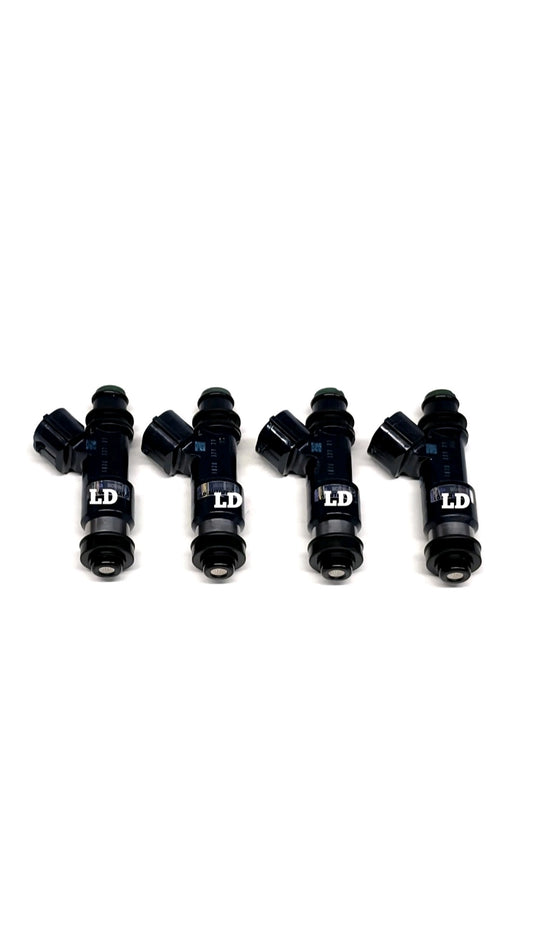Set of 4 OEM Denso 16611-AA810 / 297500-1820 fuel injectors.
