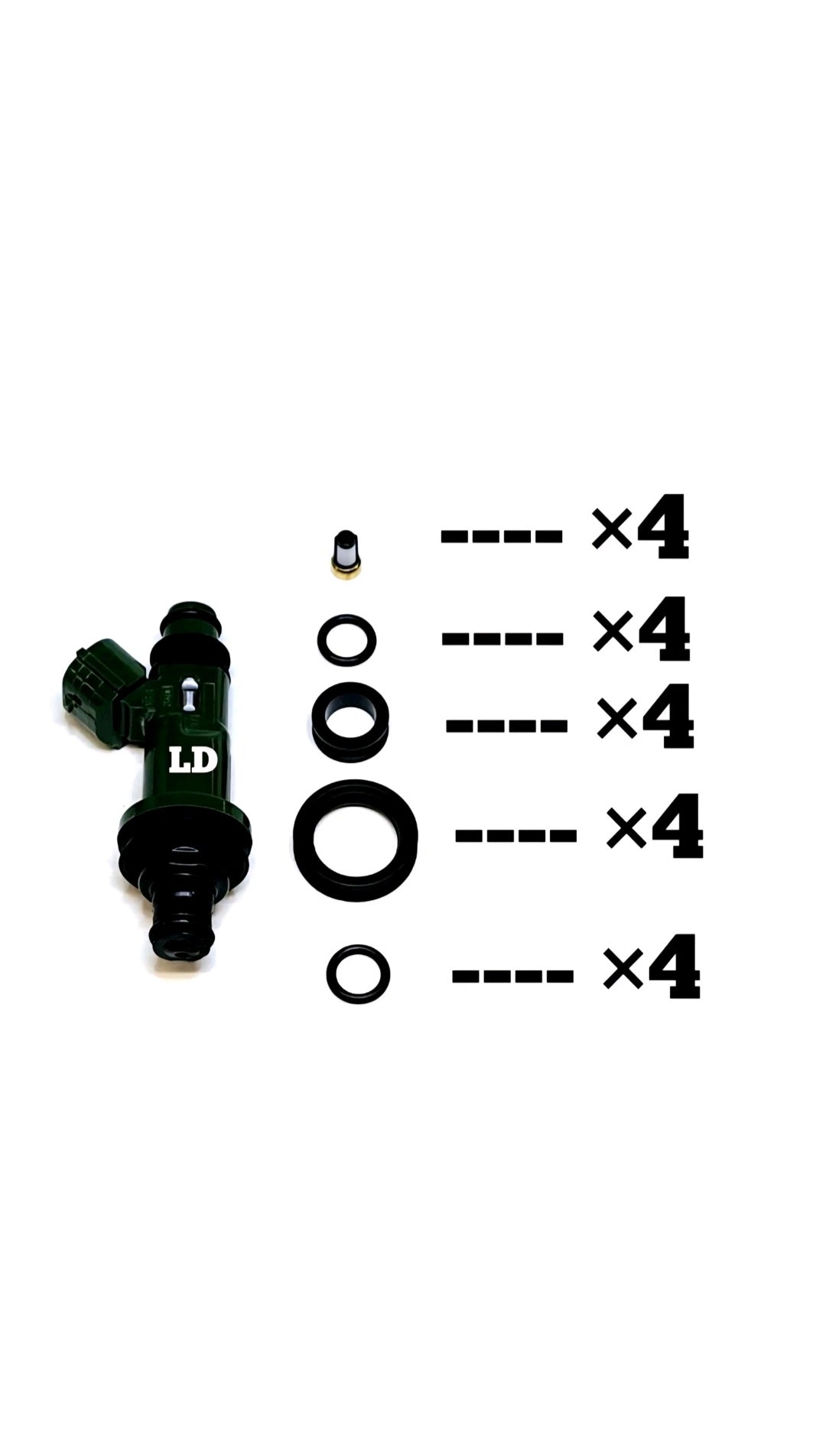 Injector repair kit for Denso 16611-AA340 / 16611-AA34A / 16611-AA34B / 195500-3400