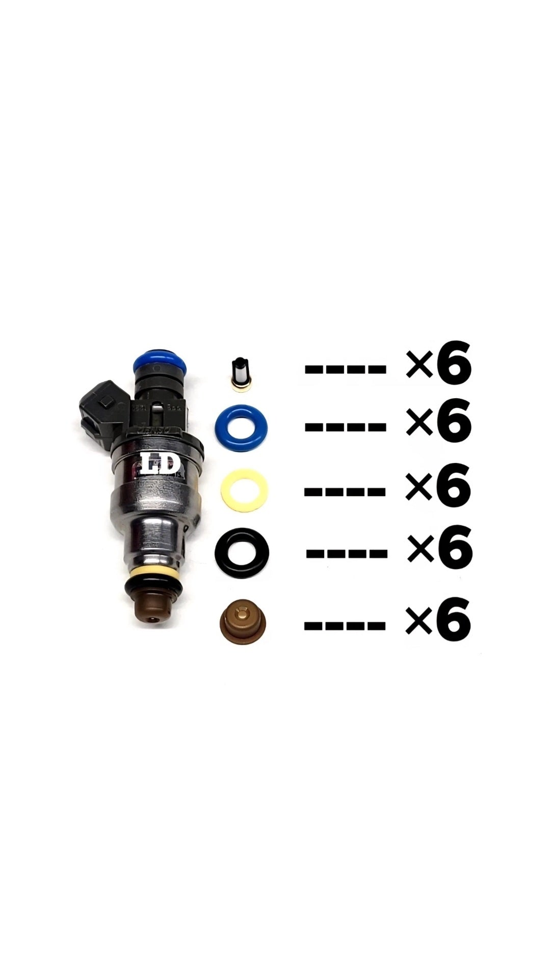 Injector repair kit for XL5E-A2A / 195500-3531 / CM-4889