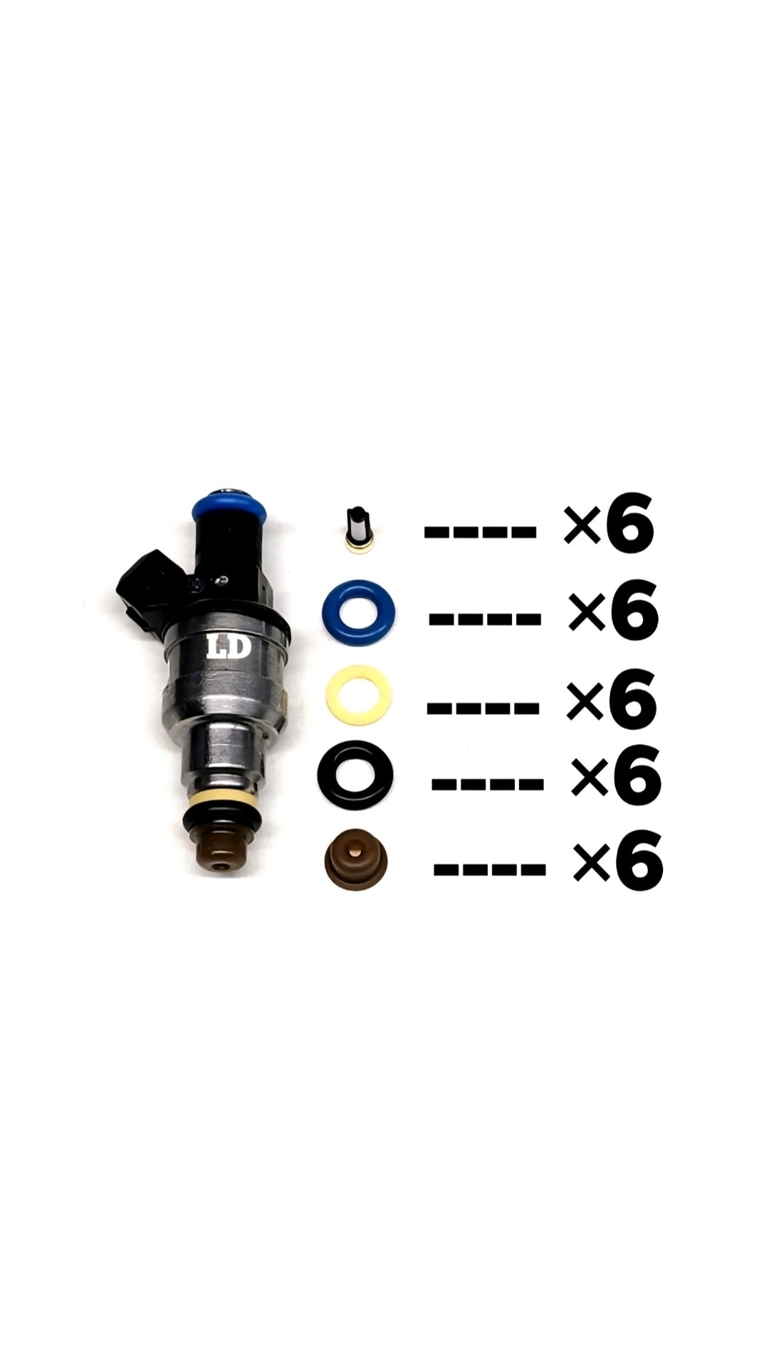 Injector repair kit for Bosch 0280150552 / 078133551E
