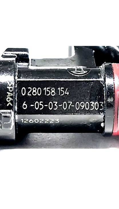 Set of 6 OEM Bosch 0280158154 / 12602223 fuel injectors