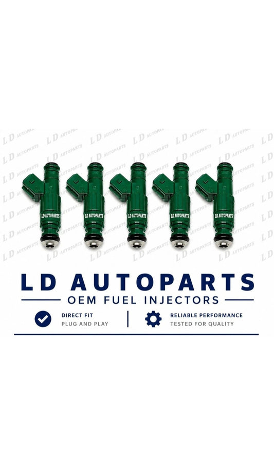 Set of 5 Remanufactured OEM Bosch 0280155968 / 9202100 fuel injectors