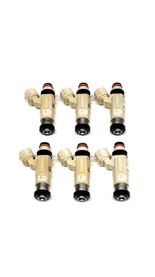 Set of 6 OEM Nikki INP-774 / 15710-52D00 fuel injectors