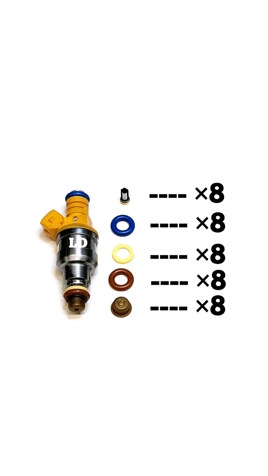 Injector repair kit for Bosch 0280150556 / F0TE-D5B